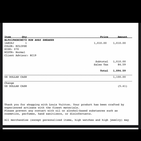 Louis Vuitton run away sneakers - Picture 7 of 7